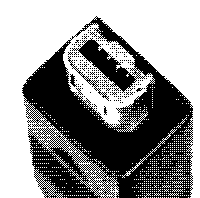 picture of the cable, squared almost trapezoidal form with two ridges equaly positioned on a long side