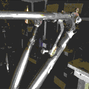 Brazed disc brake tab on the chainstay
